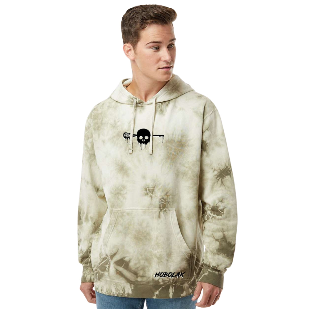 Clean Drip Hoodie | Dye-Washed Lacrosse Hoodie | Hobo Lax