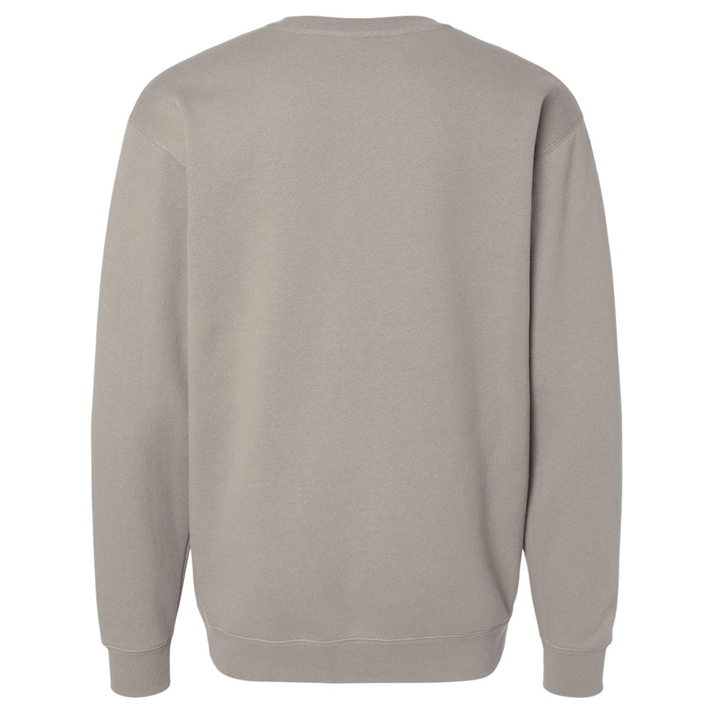 Adult Crewneck - 336 Lacrosse Club in stone, back view