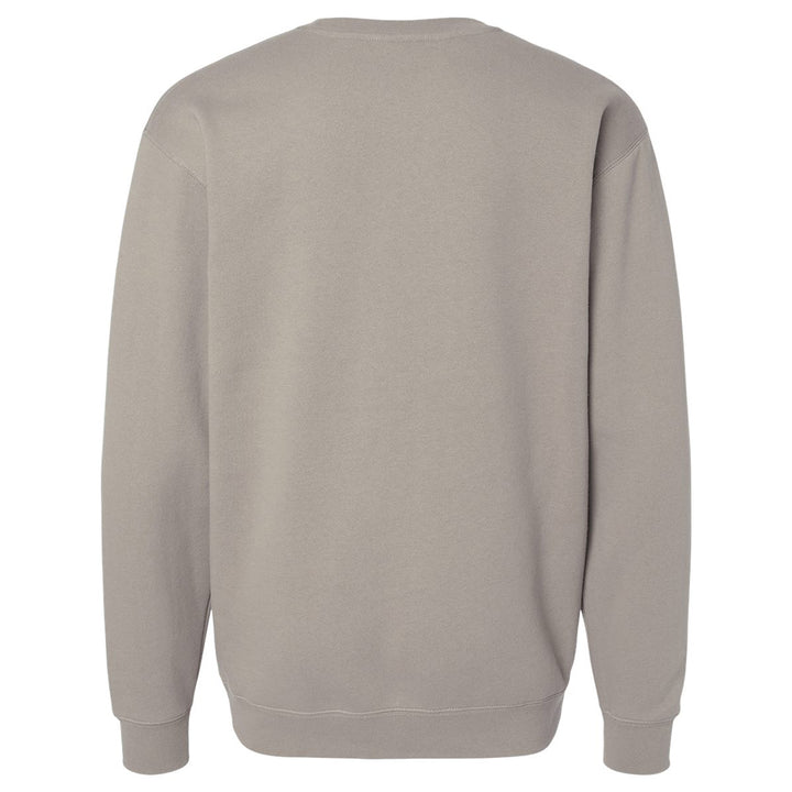 Adult Crewneck - 336 Lacrosse Club in stone, back view