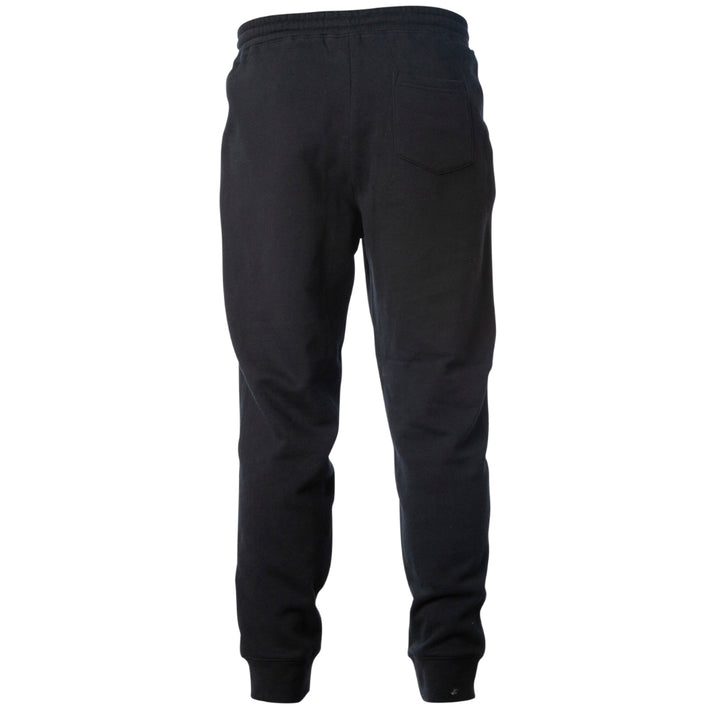 Adult Joggers - Armonk Lacrosse in black, back view