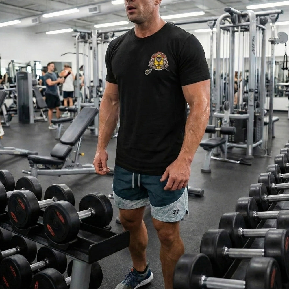 Lift Heavy, Play Hard Tee