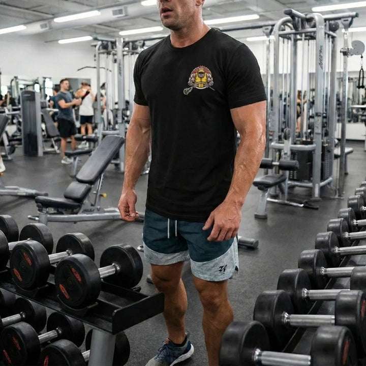 Lift Heavy, Play Hard Tee