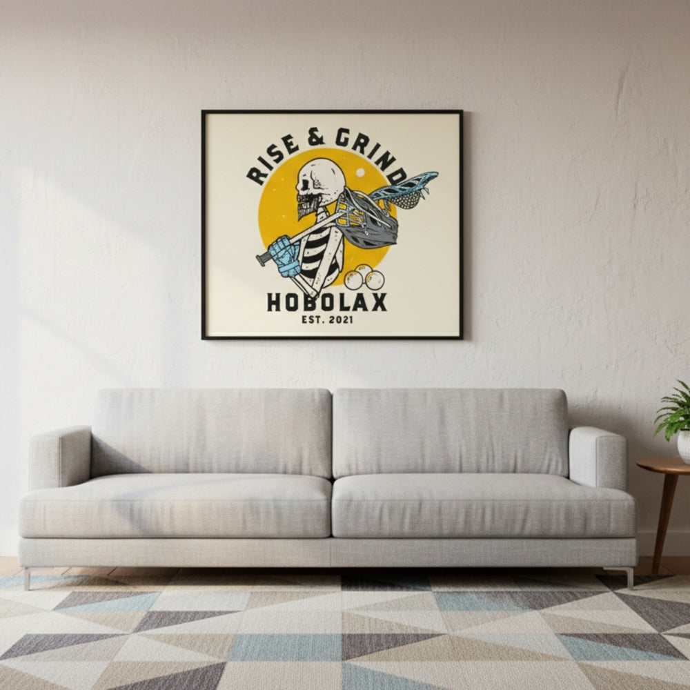 Framed artwork with &
