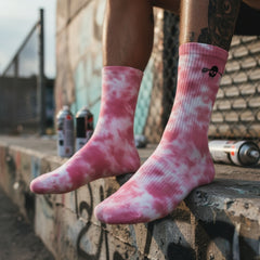 Drip Crew Socks - Pink Sugar