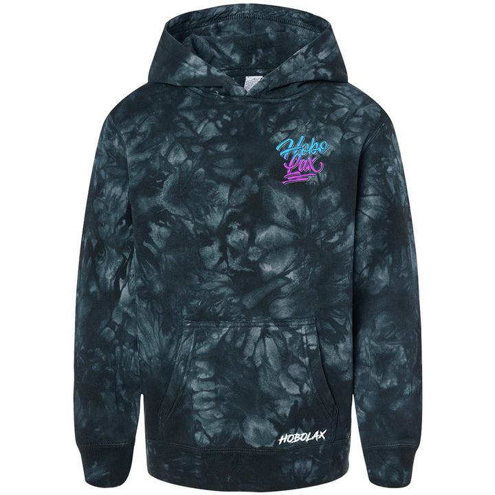 Tie-dye lacrosse hoodie with &