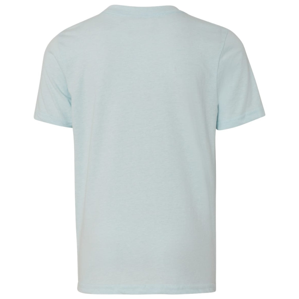 Youth Tee - ALC in ice blue, back view