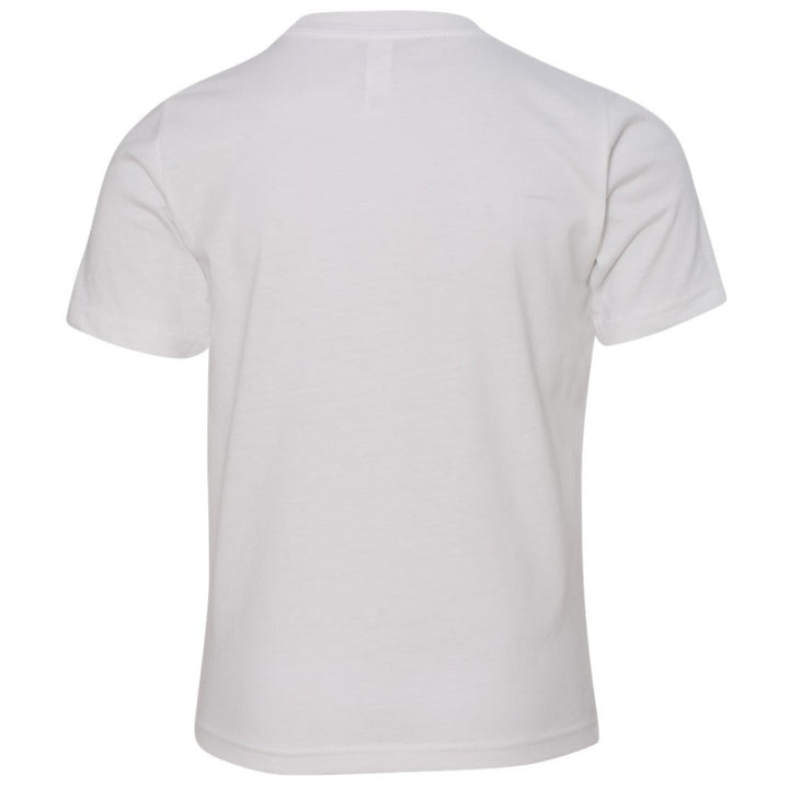 Youth Tee - ALC in white, back view