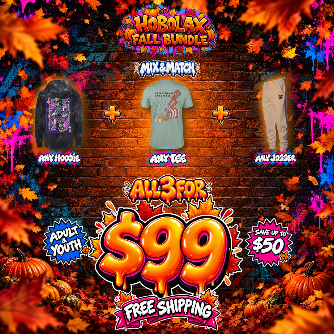 Hobolax Fall Ball Bundle: any hoodie, tee and joggers for $99