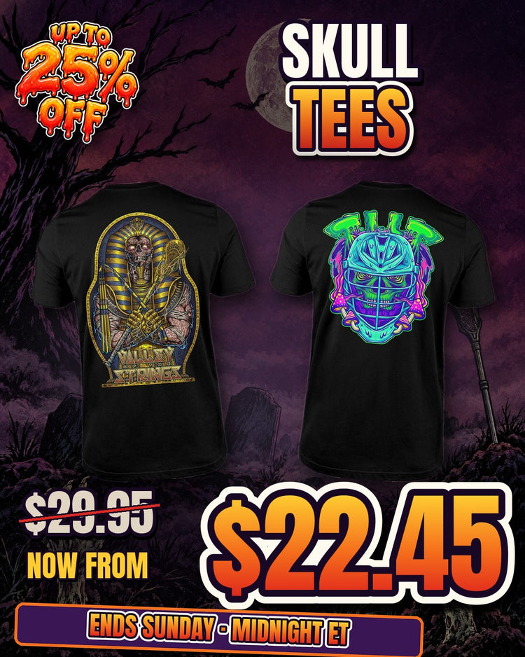 Skull tees: Valley of the Strings and Tilt, were $29.95, now from $22.45. Skull Week ends Sunday at midnight ET.